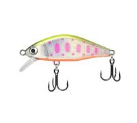 Esca a forma di pesciolino affondante, in metallo, 5 cm, 4 g, per pesca con persico e spigola, azione realistica e sensazione di recupero costante (4#)