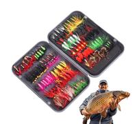 Esca a mosca per pesce persico, pratico accessorio da pesca | Set portatile con esche per la pesca, per pescatori, padri, avventure all'aperto, lago, fiume, lago