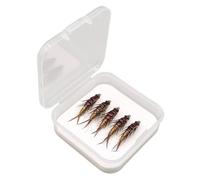 Esca Artificiale a Mosca per Trota | 5 Pezzi di Esche Artificiali e Realistiche,Kit Assortito di da per Acqua - Per Campeggio Escursionismo Trekking Con Zaino In Spalla Fiumi E Laghi