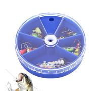 Esca Artificiale Basso Teste Portatili Al Scuro 25 Pezzi | Pesce Gatto Acqua Dolce Esche Artificiali Per Kayak Pesca a Mosca Lago Barca Fiume Trota Pesce Gatto Crappie Uomini Pescatori