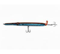 Esca Artificiale da Pesca Spinning Mare, Needle con Coda Elica, per Serra e Barracuda, Colore Blu