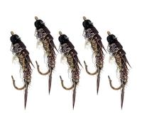 Esca artificiale per al black bass,Cinque Pezzi Ami Con Design A Mosca Fatti A Mano | Artificiali per in Lago,Per Donna Principiante Amante Della Trota Pesce Gatto Bass Barca Traina Stagno Lago Fiume