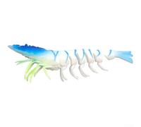 Esca artificiale per gamberetti in morbido TPE 9,5 cm con peso integrato per una migliore azione di affondamento, ideale per spigole e trote (F)