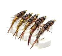 Esca artificiale per la pesca alla trota 5 pezzi di materiale | Attrezzature Per Esche Da Mosca Per La Trota Per Campeggio E Escursionismo Borsa