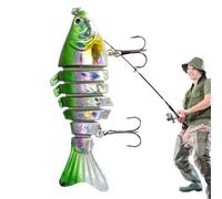 Esca Artificiale per Trote in Lago Crankbait Per Acqua Salata Ed Acqua | Realistico Kit Spinnerbait, Esche Nuotanti Per Bass, Adatte A Pescatori Uomini Donne, Walleye, Dentice E Salmone