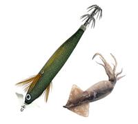 Esca Artificiale Totanara Jig Calamari Attrezzatura da Pesca Artificiale | Ami per Totanare da 12 cm Mare, Sott'Acqua, Laghi, Fiumi, Pesca a Traina