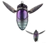 Esca cicala in plastica da 3,7 g con ami tripli | Pinne in silicone morbido, corpo in plastica, realistiche per movimenti superficiali, ideali per spigole e trote
