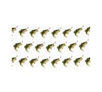 Esca con lenza che mangia pesciolini stampati, da appendere, per feste, con 4 fori in metallo, migliora le vibrazioni festive ovunque