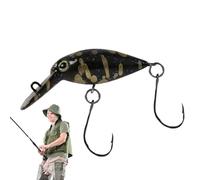 Esca Crank per la del Black Bass, Esca Nuotatore Rigida con Ami, Crankbait Minnow, Esche Galleggianti Swimbait per Luccio, Crapet-Sole, Salmone e Maskinongé