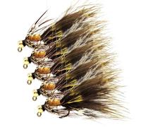 Esca da | 5 Pezzi Affondanti con Ami Jig in Scatola - Kit Esca per al Bass | per Trota, Persico Trota, Pesce Gatto, Luccio, in Mare, Lago, Fiume, Uomo tore