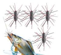 Esca da a Forma di Dado | Set Da 4 Pezzi Realistico Con Attrattivo Per Pesci - Esche Creature per in Acqua Salata - per Lago Fiume Stagno Riva Barca Mare Lancio e Drop Shot