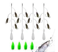Esca da a mosca per trota | artificiali multi-ami realistici - Attrezzatura da antiruggine con al lancio per acqua acqua salata fiume Lago Trota Tonno Perche