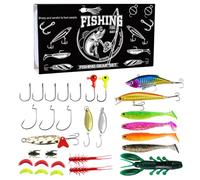 Esca Da - Ami Natalizi Swimbait,Set Di Esche Per Persico Per In Acqua - Per Acqua E Salata Laghi Fiumi Barche Kayak Per Trote Pesce Gatto Salmone tori
