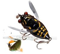Esca da | Esca realistica per cicale | Occhi olografici 3D esca dura | Angling Tackle ideale per bassi, trote, pesci predatori e attrazione realistica