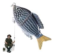 Esca da nuoto con gancio, esca realistica con gancio - Esca da nuoto multipla - per l'uso all'aperto in acqua e salata, laghi, fiumi, stagni, dalla riva, di notte e a