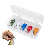 Esca da per la in acqua | 5 pezzi di esche dinamiche per bassi con suono integrato, regolabili per principianti in acqua libera