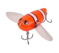 Esca da pesca a cicala, 6 cm, 12,7 g, realistica, con occhi 3D, per spigola, pesce persico, luccio, acqua dolce e salata, surf casting (5#)