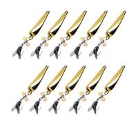 Esca da Pesca a Elica, 10 Pezzi Esche Riflettenti a 360° in Silicone, Esche da Pesce Artificiali Realistico Altamente, per Spigole, Trote, Acqua Salata e Acqua Dolce