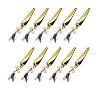 Esca da Pesca a Elica, 10 Pezzi Esche Riflettenti a 360° in Silicone, Esche da Pesce Artificiali Realistico Altamente, per Spigole, Trote, Acqua Salata e Acqua Dolce