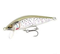 Esca da pesca a forma di minnow affondante, 65 mm, con profilo aerodinamico e meccanismo interno per un'azione costante quando si mira per trota spigola (A)
