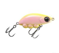 Esca da pesca a forma di pesciolino che affonda lentamente, 4 cm, 4,2 g, con texture riflettente e perline antirumore integrate per specie d'acqua dolce come spigola, trota, luccio, pesce persico