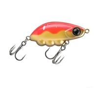 Esca da pesca a forma di pesciolino che affonda lentamente, 4 cm, 4,2 g, con texture riflettente e perline antirumore integrate per specie d'acqua dolce come spigola, trota, luccio, pesce persico