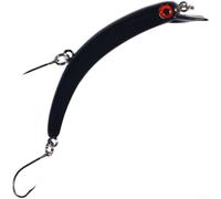 Esca da pesca a forma di pesciolino che affonda per spigola e pesce persico con azione lenta e lunga lancio duro, colore nero (1# colore)