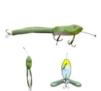 Esca da pesca a forma di rana di superficie - Imitazione di rana di superficie di alta qualità, esca a forma di rana con azione di nuoto realistica per la pesca al black bass e al luccio (1Pc)