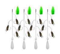 Esca Da Pesca A Mosca - Mosche Artificiali Multi-Amo Realistico | Materiale Anti-Ruggine con Accessori Da Lanciare per Trota Perche Luccio Perco Principianti Esperti