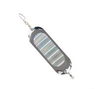 Esca da pesca a traina Dodger Flasher da 11,4 cm, in metallo, con cuscinetto girevole, per pesca al salmone, luce notturna, design ad alta riflettività, esca multicolore pronta all'uso per sport