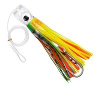 Esca da pesca ad acqua salata Offshore Big Game Esca da pesca per tonno Mahi Marlin Delphin Wahoo Trolling Skirted Esca da pesca in mare profondo Squid Skirts Rig 6 pollici