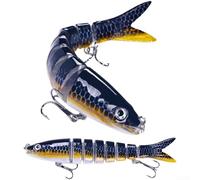 Esca da pesca affondante da 18 g, 13,5 cm, esca da nuoto snodata con azione realistica, pesciolino ad affondamento lento per pesca in acque profonde, esca per predatori d'acqua dolce e salata (K)