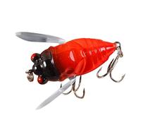 Esca da pesca alla cicala, esche da pesca alla cicala | Occhi olografici Pesca con esche rigide Esca per cicala - Robusta esca da pesca artificiale con esca topwater per laghetto d'acqua