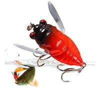 Esca da pesca alla cicala - Occhi olografici 3D Esche rigide per pesci da pesca alla cicala | artificiale robusta con per laghetto del lago