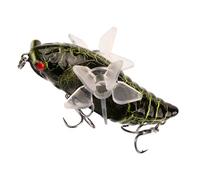 Esca da pesca Cigale - Esca per insetti realistici, design alato bionico | esche dure d'acqua dolce con elica rotante, esca per bar, esca Nuotatore Tipo insetto, esca f