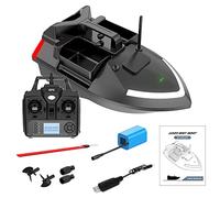 Esca da pesca con telecomando a doppio motore, portata 500 m, capacità di carico 2 kg, crociera automatica, ritorno, correzione percorso, luce notturna