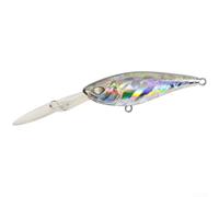 Esca da pesca d'acqua dolce 9,5 cm per spigola e carpa | Plastica ABS, motivo ondulato realistico, finitura argento, labbro profondo, uso di lunga durata