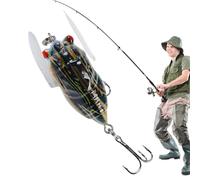 Esca da pesca - Esca da pesca per acqua dolce - Esca da pesca per bar - esche da pesca esche da pesca, esche da cicala, nuotatori realistici, esche da pesca, accessori da pesca