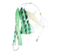 Esca da pesca in acqua salata 151g UV Glow Squid Daisy | Effetto bagliore UV, visibile di notte, attira grandi giochi, acqua salata per pronto, costruire