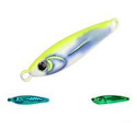 Esca da pesca in acqua salata progettata per spigola con rivestimento UV Glow e autentico profilo di movimento dell'esca ferita (100 g giallo argento)