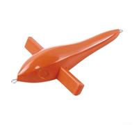 Esca da pesca per uccelli con doppie ali stabilizzanti e visibilità arancione brillante per un monitoraggio efficace e un controllo accurato del nuoto durante la pesca a traina (25,4 cm)