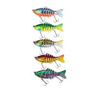 Esca da pesca persico, esca da pesca con elica, simulazione 3D, materiali di alta qualità, questa esca da pesca robot resiste agli urti e mantiene le avventure di pesca in acqua dolce salata