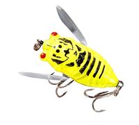 Esca da pesca realistica a cicala, esca per pesca d'acqua dolce, esca cicala topwater, esca per pesca cicale, esca dura per la pesca a cicale, esche robuste per la pesca