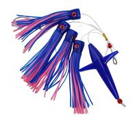 Esca da pesca Rig Piuma Esca da traina ideale calamari tonno Daisy Chain per acque profonde Jigging ()