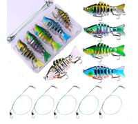 Esca Da Pesca Swimbait | Esca Per Trota Robotica 3D,Attrezzatura da Pesca a Mosca per Trotta, Luccio, Costiera, Alturatore, Surf, Fiume, Lago, Stagno e Barca