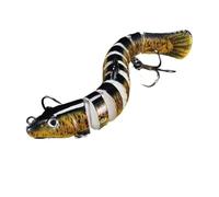 Esca da pesca Swimbait multisnodabile a 10 segmenti che si illumina al buio esca dura for spigola luccio trota acqua salata acqua dolce