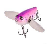 Esca da pesca Topwater Popper 6 cm 12,7 g per squalo pesce persico broncio cane e occhi rossi con occhi 3D e ganci per scanalatura del sangue (1#)