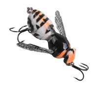 Esca Da Pesca Wasp - Realistica Con Amo Riutilizzabile | Artificiale Walking Wasp | Ideale Per Fiumi, Laghi Artificiali, Zone Costiere, Lungo Le Rive, Bass, Trota E Persico