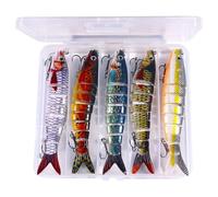 Esca da snodata - Esche realistiche per la al troll - Esca galleggiante per pesce persico, per trote all'aperto salata acqua trolling lago fiume stagno