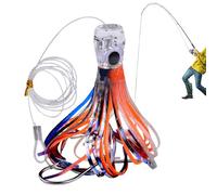 Esca da traina | Simulato calamari persico,Esca da traino Attrezzature da in mare profondo pesce gatto trota persico, kayak notte pescatore